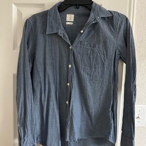 GAP Women's Chambray Button-Down Shirt